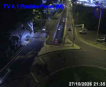 Accesos a Santa Cruz: imagen en directo de la cámara «Recinto Ferial»