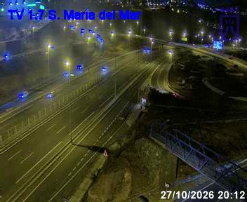 TF-1, autopista del Sur: imagen en directo de la cámara «TF-1, Santa María del Mar»